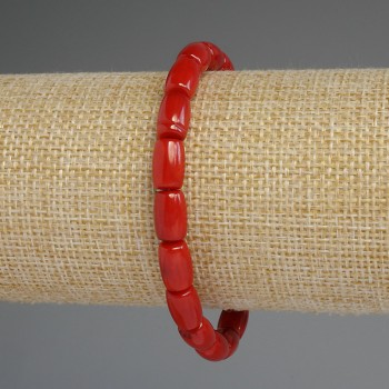 Náramek z korálu Barilo 10×6, 5 mm, délka 18 cm, elastický