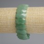 Náramek z nefritu, broušené zaoblené články, průměr 20×10 mm, délka 18 cm, elastický
