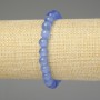 Náramek z modrého kočičího oka – hladké kuličky 8 mm, délka cca 18 cm, elastický