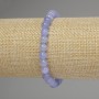 Náramek z akvamarínu – hladké kuličky, průměr 6 mm, délka 18 cm, na elastické šňůrce