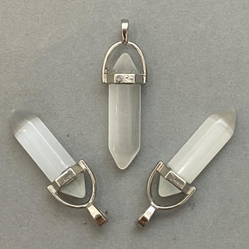 Přívěsek Kočičí oko šestiúhelník krystal kulička 8×31×41 mm+