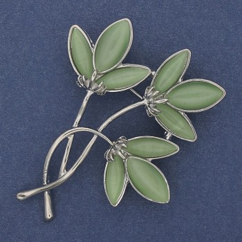 Brožka-přívěšek Květ kočičího oka