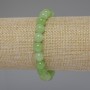 Náramek z chryzolitu a olivínu – hladké korálky, průměr 8 mm, délka 18 cm, elastický