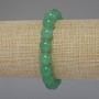 Náramek z nefritu, hladké korálky, průměr 10 mm, délka 18 cm, elastický