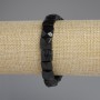Náramek z broušeného turmalínu, čtvercový tvar, rozměr 10–11 × 10–11 mm, délka 18 cm