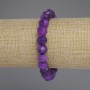 Náramek ze sugilitu, broušené rondely, průměr 10×8 mm, délka 18 cm ± streč