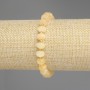 Náramek z citrínu, broušené rondely, průměr cca 8×5 mm, korálky 3 mm, délka 18 cm, elastická šňůrka
