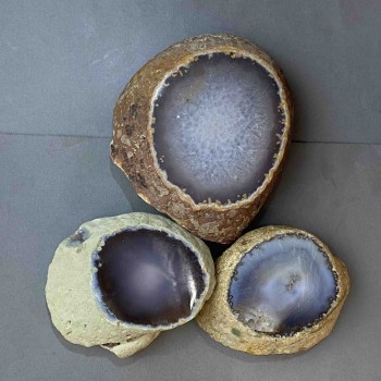 Suvenýrový výřez dýmového achátu (cena za 1 ks) hmotnost od 300 g