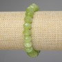 Náramek z chryzolitu (olivín) – broušené rondely, průměr 10×7 mm, délka 18 cm, streč