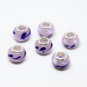 Korálek Pandora plastový, rozměr 14×11 mm, otvor 4,5 mm, balení 6 ks