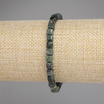 Браслет Океанічна Яшма гранований кубик, діаметр 5мм+-, довжина 18см +- стрейч