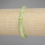 Náramek z chryzolitu a olivínu, brusovaný kubík, průměr 5×5 mm, délka 18 cm, elastický
