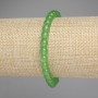 Náramek z chrysoprasu – hladké korálky, průměr 6 mm ±, délka 18 cm, elastický