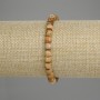 Náramek z krajinného jaspisu, broušené kubíky 5,5×5 mm, délka 18 cm