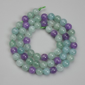 Korálky fluorit – kulička, průměr 6 mm, délka 38 cm