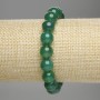 Náramek z achátu – hladké kuličky, průměr 10 mm, délka 18 cm, na elastické gumičce