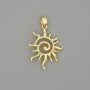 Přívěšek Slunce zlatý kov, průměr 27×18 mm+