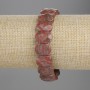 Náramek z červeného jaspisu, granované články 15×10 mm, délka 18 cm, elastický