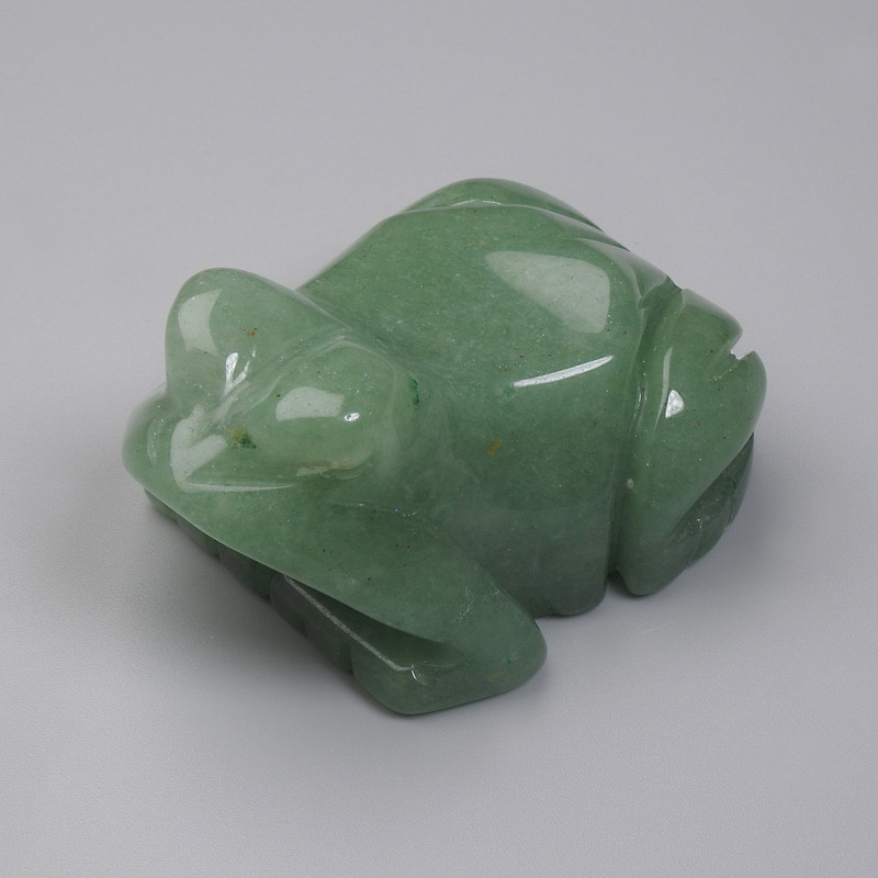 Suvenýrská soška žába z nefritu 55×30×40 mm+