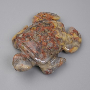 Suvenýrská soška Želva z pískového jaspisu 55 × 42 × 18 mm+