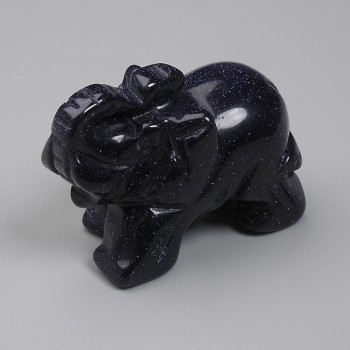 Suvenýrová soška Slon z aventurinu Noční Káhira 55×35×26 mm+