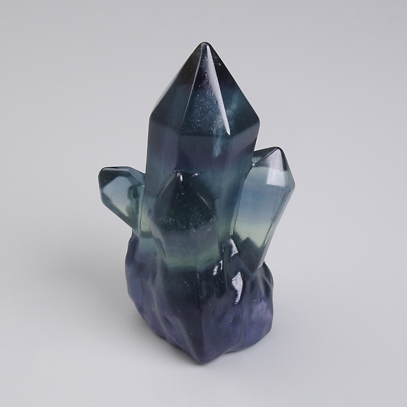 Suvenírový přírodní kámen Fluorit, průměr 40×27 mm ± (cena za 1 ks)