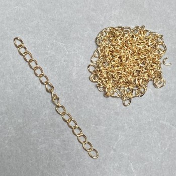 Příslušenství Dodatečný prodlužovací řetízek 5 cm + - barva kovu zlato povrchová úprava (29 g + -)