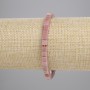 Náramek z rhodonitu – kubíky 4,5×4,5 mm, délka 18 cm, elastický