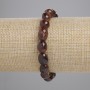 Náramek z granátu hesonitu, galetový, průměr 9–13×8–10 mm, délka 18 cm, elastický