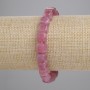 Náramek z turmalínu, kostkové korálky, průměr 8 mm, délka 18 cm, elastický