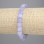 Náramek z akvamarínu kostky, průměr 7,5×7,5 mm, délka 18 cm, elastický