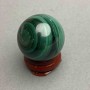 Suvenýrová koule z malachitu, průměr 29 mm ± hmotnost 50 g