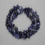 Korálky sodalit galetové, 8–16×5–7 mm, 5 mm ±, délka cca 40 cm, na niti