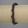 Náramek z granátu, broušené granátové korálky, průměr 6–8×4–5 mm, délka 18 cm ±, elastický