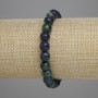 Náramek z azuritu – facetované korálky 8 mm ±, délka 18 cm ±, elastická šňůra