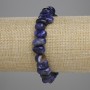 Náramek ze sodalitu s brusovanými korálkami 8–13×6–7 mm, délka 18 cm ±, elastický