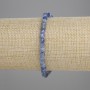 Náramek z broušeného kianitu – kostky 4×4 mm, délka 18 cm +-