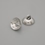 Cena za 1 ks. Koncovka-klobouček pro korálek, barva kovu stříbrná, průměr 8×1 mm ± otvor, průměr 1,8 mm