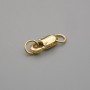 Cena za 1 ks. Karabinkový zámek, průměr 10×4 mm, barva kovu zlato