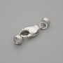 Cena za 1 ks karabinkový zámek, rozměry 14×6,5 mm ± barva kovu stříbrná