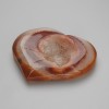 Suvenýrový přírodní kámen achát – srdce geoda, průměr 60×50–70–85 mm ± (různých velikostí), hmotnost od 60 g (cena za 100 g)