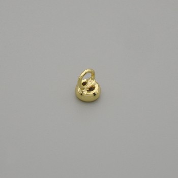 Cena za 1 ks. Koncovka - čepička na korálek, barva kovu zlato, rozměr 4,5×1 mm ±, otvor 2,5 mm