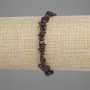 Náramek z granátových zrn, průměr 3–7 mm, 5×1,5 mm ±, délka 18 cm ±, na elastické gumičce