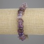 Náramek z ametritu drť, průměr 6-9-16×3-6 mm ±, délka 18 cm +