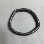 Náramek z hematitu «Vlna» 6×4 mm ±, délka 18 cm, elastický