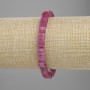 Náramek z brusovaného turmalínu, kubík 6×6 mm, délka 18 cm, elastický