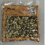 Černé štrasové kamínky, průměr 4 mm ±, balení 75 g (±)