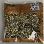 Černé štrasové kamínky, průměr 3 mm ±, balení 105 g (±)