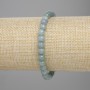 Náramek z jadeitu, hladké kuličky, průměr 6 mm ±, délka 18 cm ±, elastický