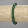 Náramek z chrysoprazu, broušené kuličky, průměr 8 mm, délka 18 cm, elastický